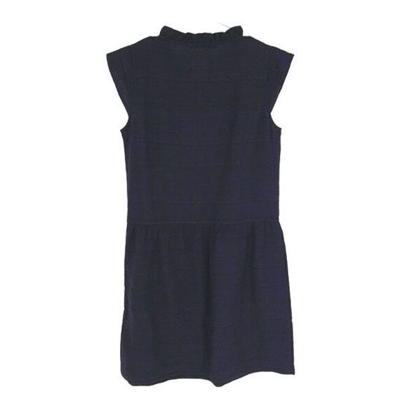 Acote Womens Ruffled Tie Neck Cap Sleeve Mini Fit & Flare Dress Black Size 0 (XS - Picture 3 of 9